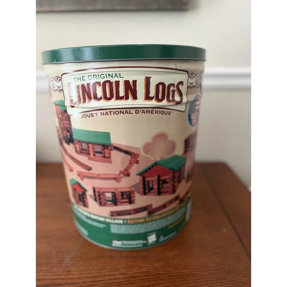 Original Lincoln Logs Wooden Play Set - 327 Pieces - Complete